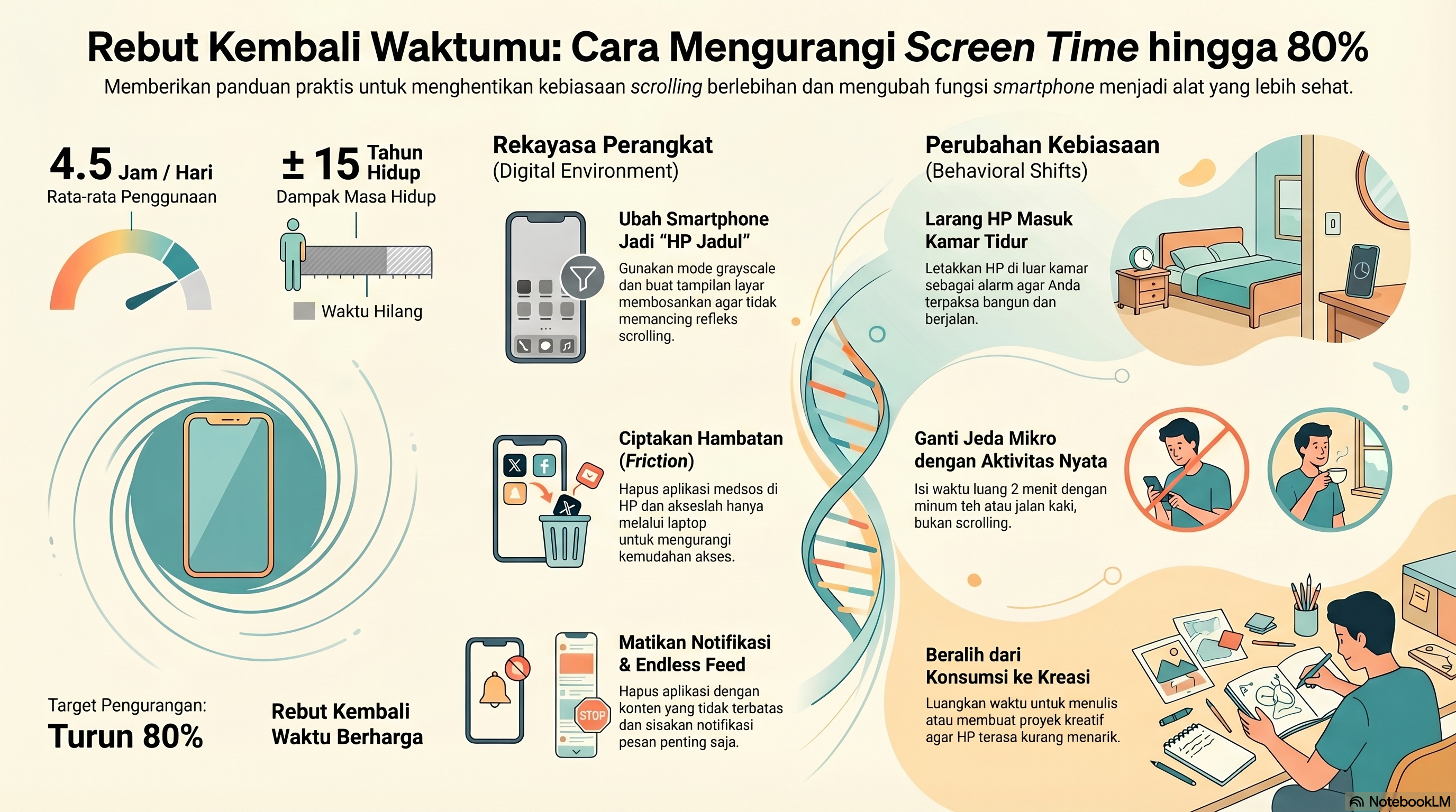 image of Jangan Biarkan 15 Tahun Hidup Anda Menguap di Layar Ponsel